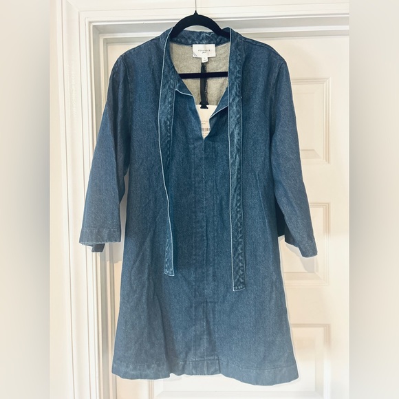 Tuckernuck Pomander Place Dark Denim Marsella Dress Size L NWT - Picture 9 of 11